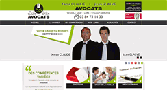 Desktop Screenshot of claude-glaive-avocats.com